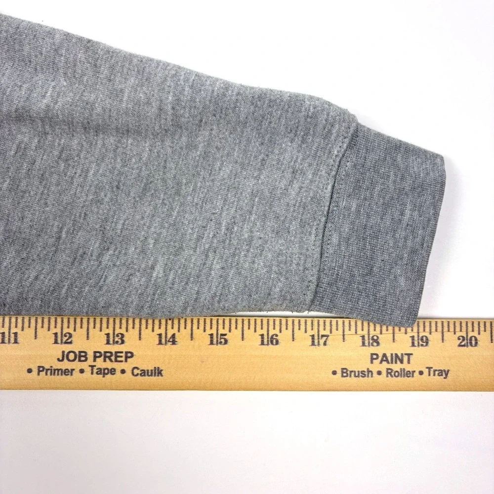 VTG Y2K Nike Hoodie Womens Sz M Gray Cropped Center Swoosh Just Do It Boxy Sweat